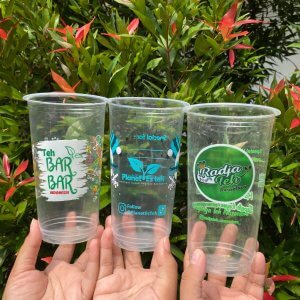 Cup Plastik Printing 6 Warna